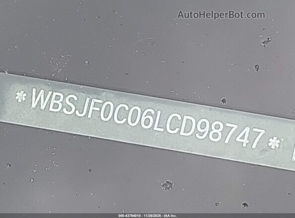 WBSJF0C06LCD98747 2020 BMW M5 White ძრავის განყოფილების ხედი