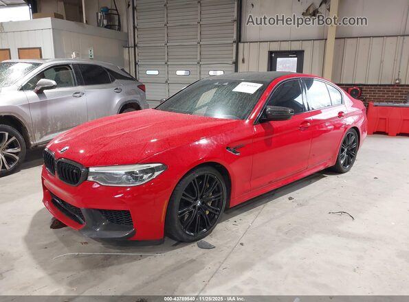 WBSJF0C58KB285542 2019 BMW M5 Red Front left