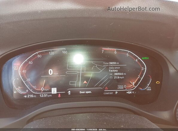 WBX57DP01NN169486 2022 BMW X3 Black Vista de los asientos traseros