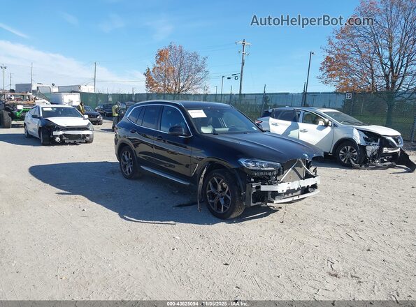 WBX57DP01NN169486 2022 BMW X3 Black Delantero derecho
