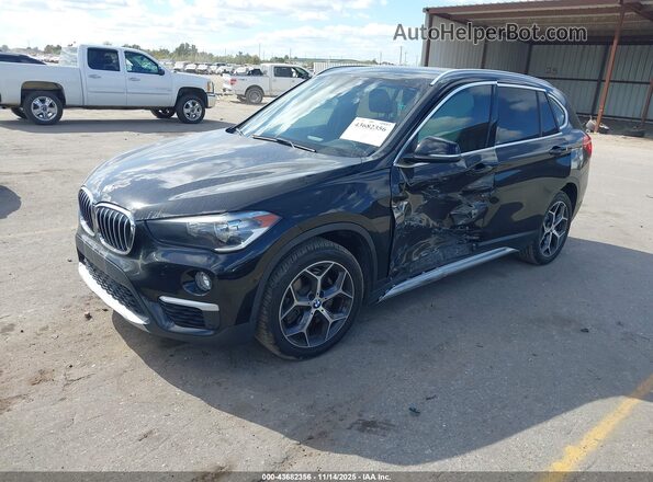 WBXHT3C52K3H35489 2019 BMW X1 Black Передня ліва чверть