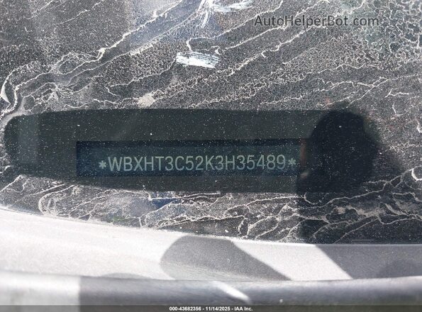 WBXHT3C52K3H35489 2019 BMW X1 Black Вид підкапотного простору