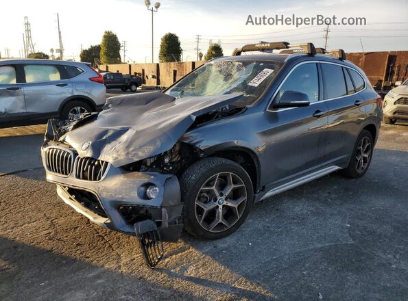 WBXHT3C53K5L37287 2019 BMW X1 Серый Передняя левая четверть