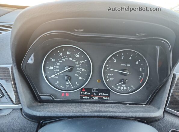 WBXHT3Z33G4A50280 2016 BMW X1 Черный Вид щитка приборов
