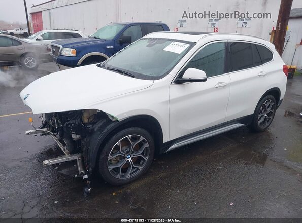 WBXJG9C03L5P45142 2020 BMW X1 Белый Передняя левая четверть