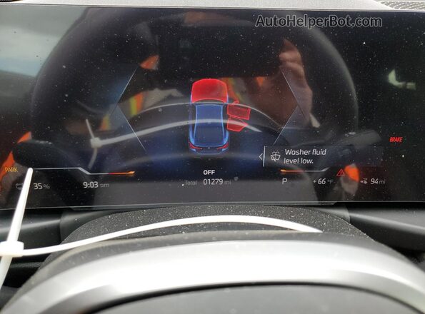 WBY23HD09SFV14985 2025 BMW I4 Blue Вид щитка приладів