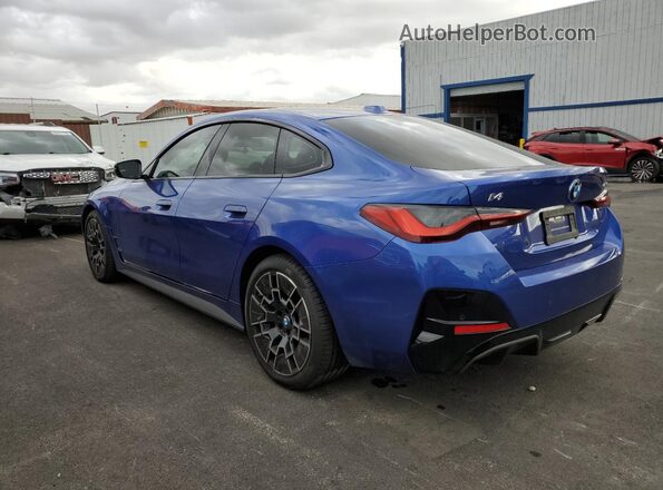 WBY23HD09SFV14985 2025 BMW I4 Blue Задня ліва чверть