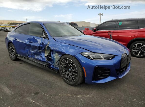WBY23HD09SFV14985 2025 BMW I4 Blue Передня права чверть