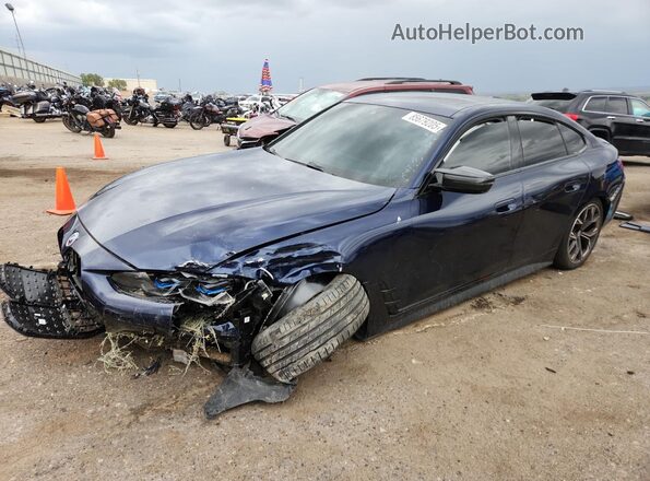 WBY33AW09PFP28326 2023 BMW I4 Синий Передняя левая четверть