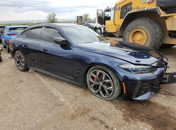 WBY33AW09PFP28326 2023 BMW I4 Синий Передняя правая четверть