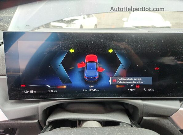 WBY33AW09PFP28326 2023 BMW I4 Синий Вид щитка приборов