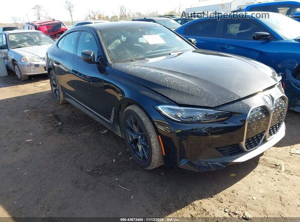WBY73AW08PFN89386 2023 BMW I4 Black Передня права чверть