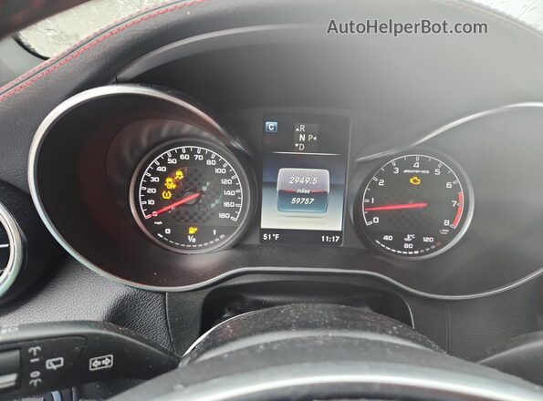 WDC0G6EB0HF144370 2017 MERCEDES-BENZ GLC-CLASS White Instrument cluster view