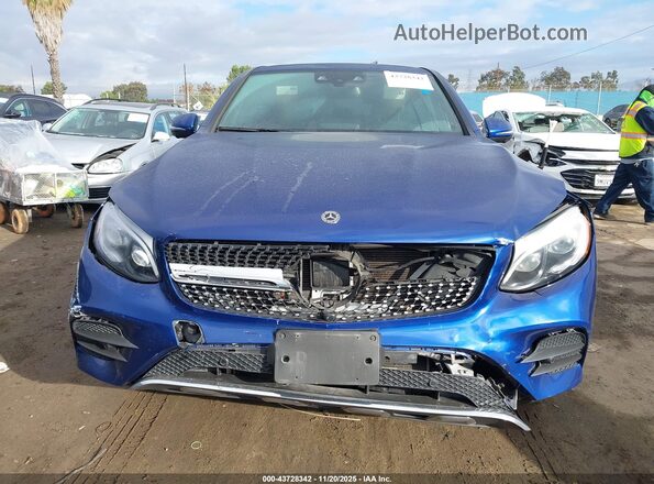 WDC0J4KB0KF503153 2019 MERCEDES-BENZ GLC 300 COUPE Blue Вид панелі приладів