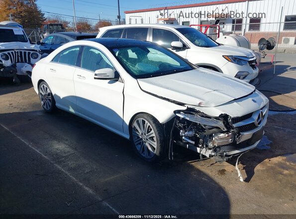 WDDSJ4EB6JN518440 2018 MERCEDES-BENZ CLA 250 Белый Передняя правая четверть