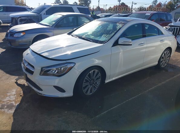 WDDSJ4EB6JN518440 2018 MERCEDES-BENZ CLA 250 Белый Передняя левая четверть