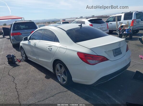 WDDSJ4EB6JN611314 2018 MERCEDES-BENZ CLA 250 White Trasero izquierdo