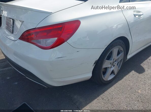 WDDSJ4EB6JN611314 2018 MERCEDES-BENZ CLA 250 White Vista frontal
