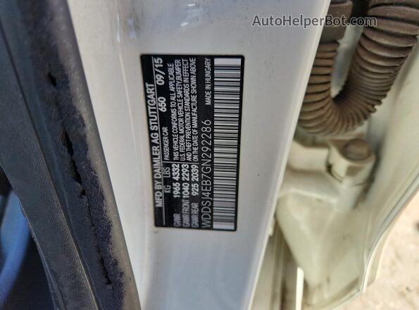 WDDSJ4EB7GN292286 2016 MERCEDES-BENZ CLA-CLASS Белый Вид подкапотного пространства