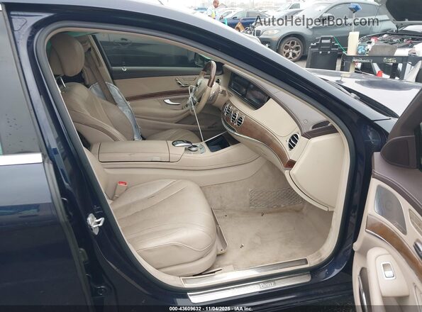 WDDUG8CB2GA227600 2016 MERCEDES-BENZ S-CLASS Blue Widok wnętrza z przodu