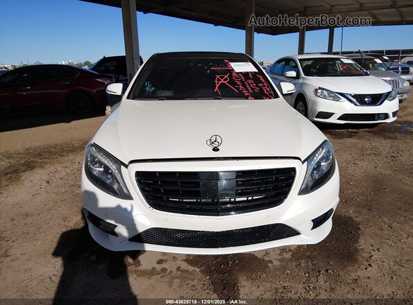 WDDUG8CB7GA214602 2016 MERCEDES-BENZ S-CLASS Белый Вид спереди