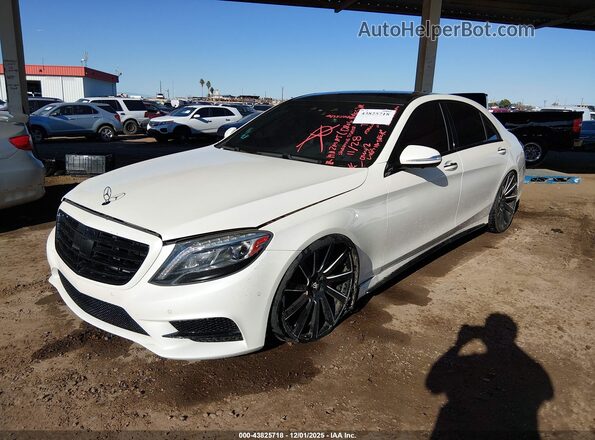 WDDUG8CB7GA214602 2016 MERCEDES-BENZ S-CLASS Белый Передняя левая четверть