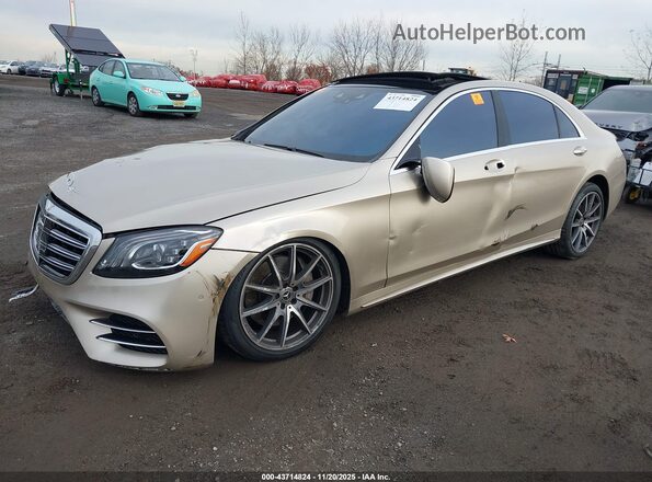 WDDUG8DB4KA459171 2019 MERCEDES-BENZ S-CLASS Beige Vista tres cuartos delantera izquierda