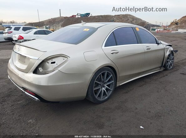 WDDUG8DB4KA459171 2019 MERCEDES-BENZ S-CLASS Beige Trasero derecho