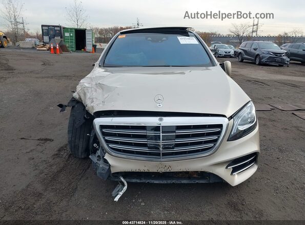WDDUG8DB4KA459171 2019 MERCEDES-BENZ S-CLASS Beige Vista del cuadro de instrumentos