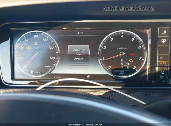 WDDUG8FB7GA247319 2016 MERCEDES-BENZ S-CLASS Черный Вид задних сидений