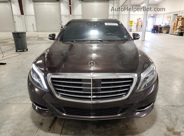 WDDUG8FB7HA319671 2017 MERCEDES-BENZ S Коричневый Вид спереди