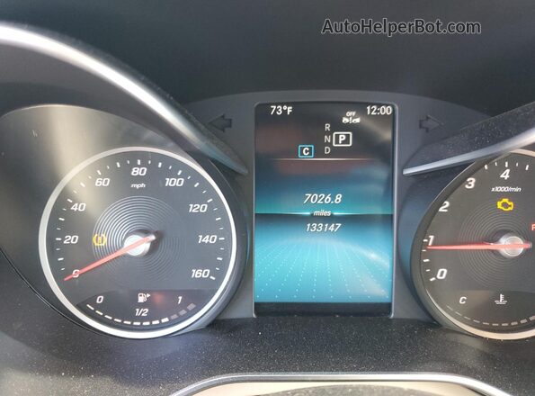 WDDWF8EBXLR556064 2020 MERCEDES-BENZ C Blue Instrument cluster view