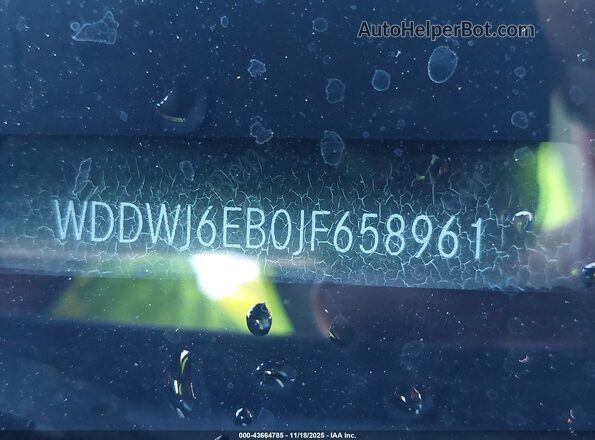 WDDWJ6EB0JF658961 2018 MERCEDES-BENZ AMG C 43 Черный 