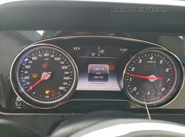 WDDZF4KB4KA532334 2019 MERCEDES-BENZ E Черный Вид щитка приборов