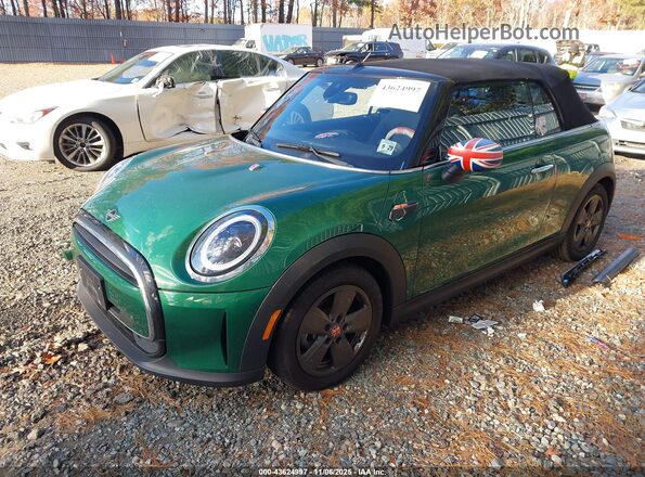 WMW23DL09R3R95292 2024 MINI CONVERTIBLE Зеленый Передняя левая четверть