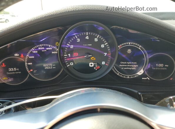 WP0AA2A76HL102437 2017 PORSCHE PANAMERA Черный Вид щитка приборов