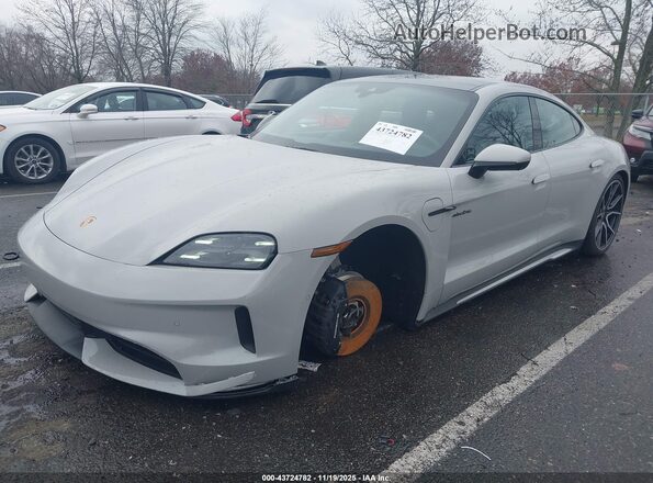 WP0AA2Y10SSA11682 2025 PORSCHE TAYCAN Серый Передняя левая четверть