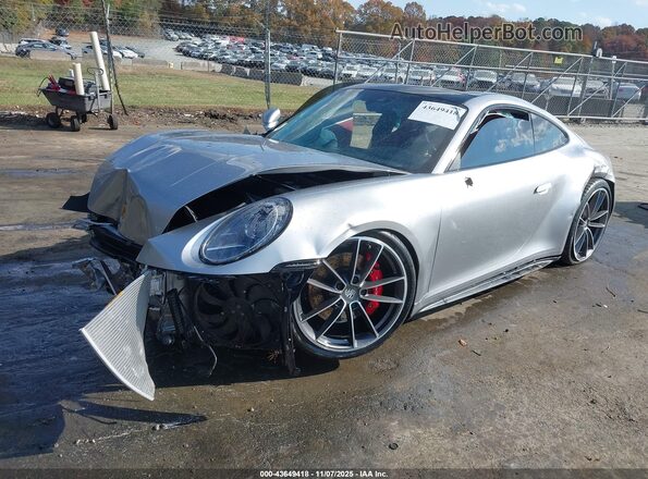 WP0AB2A91LS229769 2020 PORSCHE 911 Серебряный Передняя левая четверть