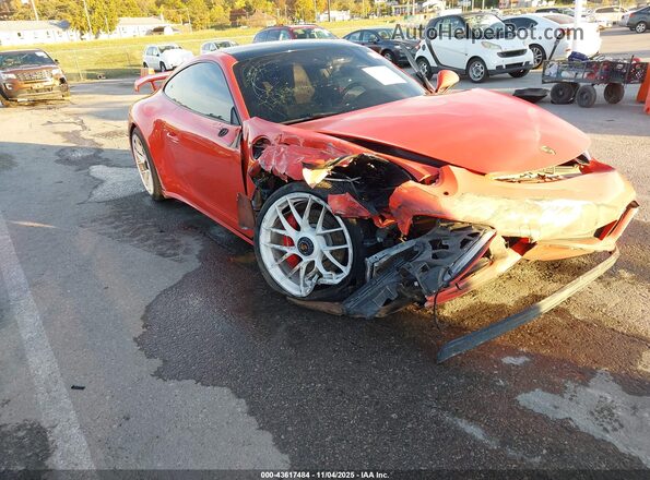 WP0AB2A96JS122326 2018 PORSCHE 911 Orange Widok z przodu