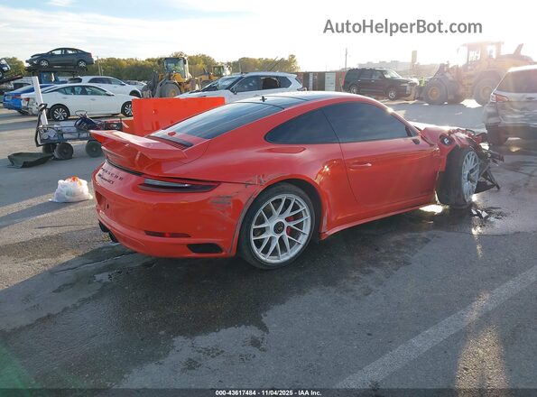 WP0AB2A96JS122326 2018 PORSCHE 911 Orange Tył prawy