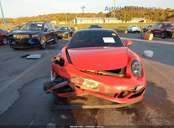 WP0AB2A96JS122326 2018 PORSCHE 911 Orange Widok zestawu wskaźników