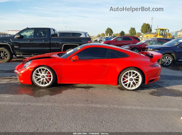 WP0AB2A96JS122326 2018 PORSCHE 911 Orange Widok wnętrza 360 stopni