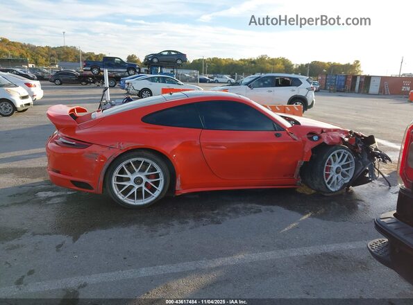 WP0AB2A96JS122326 2018 PORSCHE 911 Orange Widok wnętrza z tyłu