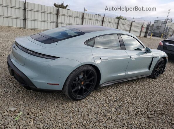 WP0AB2Y10SSA41603 2025 PORSCHE TAYCAN Бирюзовый Задняя правая четверть