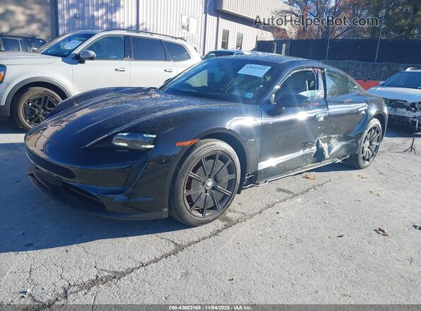WP0AB2Y14MSA43521 2021 PORSCHE TAYCAN Черный Передняя левая четверть