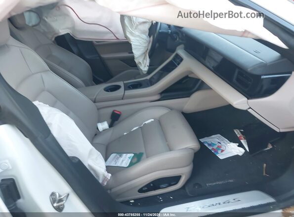 WP0AB2Y17MSA41780 2021 PORSCHE TAYCAN Белый Вид салона спереди