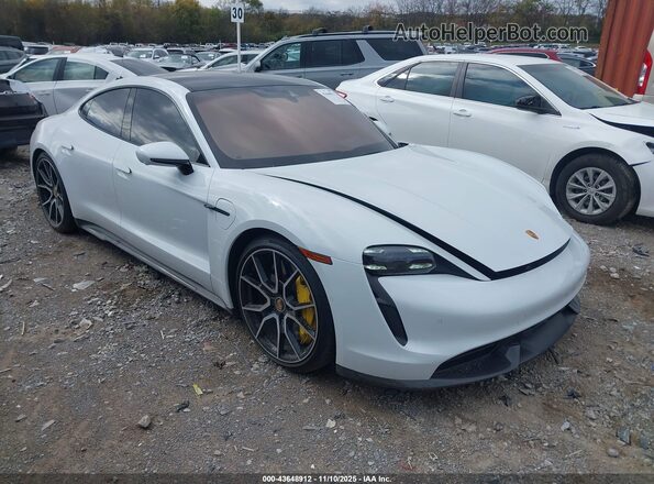 WP0AC2Y18NSA54603 2022 PORSCHE TAYCAN Белый Передняя правая четверть