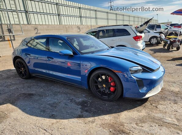 WP0CD2Y15PSA90273 2023 PORSCHE TAYCAN Синий Передняя правая четверть