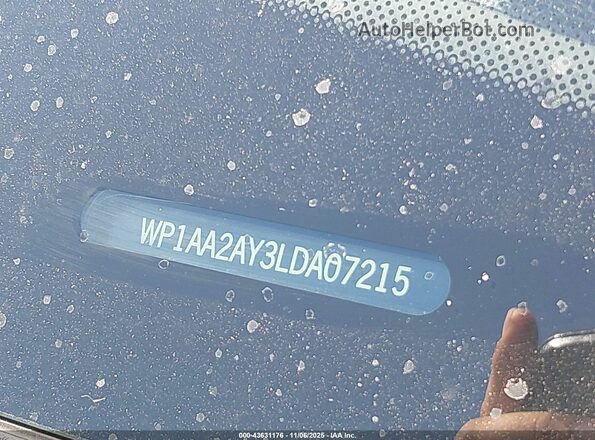 WP1AA2AY3LDA07215 2020 PORSCHE CAYENNE Черный 