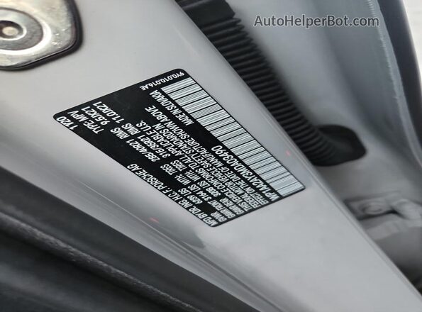 WP1AA2AY3MDA03490 2021 PORSCHE CAYENNE Gray Vista de la etiqueta del VIN